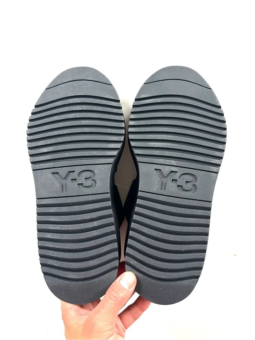 Adidas Y-3 Yamamoto Black Rivalry Chunky Platform Elastic Strap Athletic Sandals